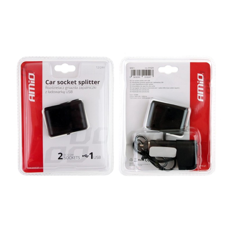 ΑΝΤΑΠΤΟΡΑΣ ΑΝΑΠΤΗΡΑ ΔΙΠΛΟΣ 12/24V ΜΕ USB KAI ΚΑΛΩΔΙΟ AMIO - 1 ΤΕΜ. - Amio - 01029/AM ΑΝΤΑΠΤΟΡΑΣ ΑΝΑΠΤΗΡΑ ΔΙΠΛΟΣ 12/24V ΜΕ USB KAI ΚΑΛΩΔΙΟ AMIO - 1 ΤΕΜ. - Amio - 01029/AM