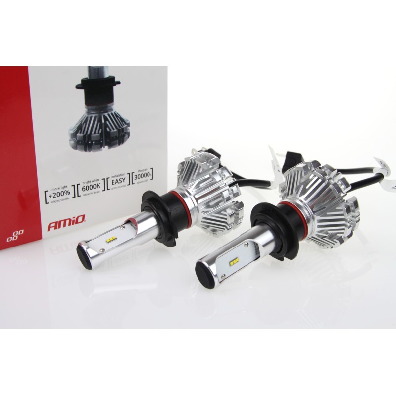 H7 SX SERIES 6/18V 40W 6.000K 3.200lm LED (ΜΕ ΨΥΚΤΡΑ - ΧΩΡΙΣ ΑΝΕΜΙΣΤΗΡΑΚΙ) 2ΤΕΜ. - Amio - 01063/AM H7 SX SERIES 6/18V 40W 6.000K 3.200lm LED (ΜΕ ΨΥΚΤΡΑ - ΧΩΡΙΣ ΑΝΕΜΙΣΤΗΡΑΚΙ) 2ΤΕΜ. - Amio - 01063/AM