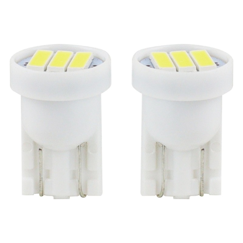 T10 W5W 12V W2,1x9,5d ΛΕΥΚΟ 5.600K 3SMDx7020 (ΚΑΡΦΩΤΟ) 2ΤΕΜ. - Amio - 01096/AM