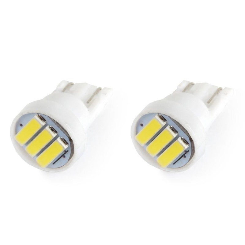 T10 W5W 12V W2,1x9,5d ΛΕΥΚΟ 5.600K 3SMDx7020 (ΚΑΡΦΩΤΟ) 2ΤΕΜ. - Amio - 01096/AM