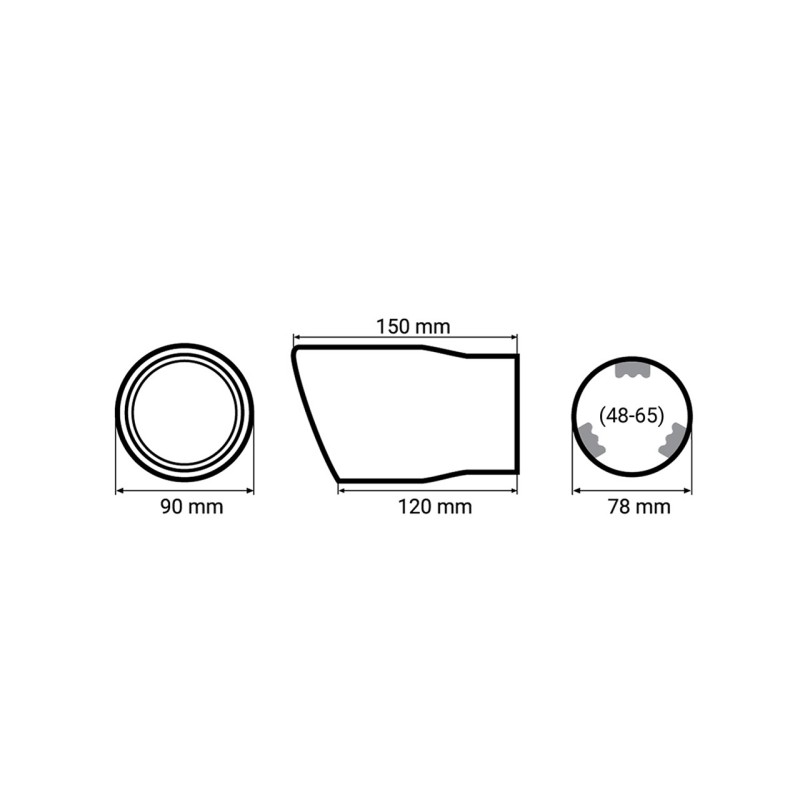 ΑΚΡΟ (ΜΠΟΥΚΑ) ΕΞΑΤΜΙΣΗΣ MT007C 48-65mm (CARBON - 15 cm) AMiO - 1 ΤΕΜ. - Amio - 01117/AM ΑΚΡΟ (ΜΠΟΥΚΑ) ΕΞΑΤΜΙΣΗΣ MT007C 48-65mm (CARBON - 15 cm) AMiO - 1 ΤΕΜ. - Amio - 01117/AM