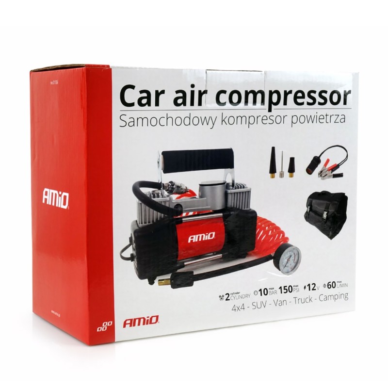 ΚΟΜΠΡΕΣΕΡ ΑΕΡΑ ΕΛΑΣΤΙΚΩΝ ΜΕΤΑΛΛΙΚΟ 12V 150psi 10bar ΜΕ ΦΙΣ ΑΝΑΠΤΗΡΑ ΚΑΙ ΚΑΛΩΔΙΟ AMiO – 1 ΤΕΜ. - Amio - 01136/AM ΚΟΜΠΡΕΣΕΡ ΑΕΡΑ ΕΛΑΣΤΙΚΩΝ ΜΕΤΑΛΛΙΚΟ 12V 150psi 10bar ΜΕ ΦΙΣ ΑΝΑΠΤΗΡΑ ΚΑΙ ΚΑΛΩΔΙΟ AMiO – 1 ΤΕΜ. - Amio - 01136/AM