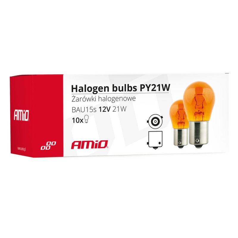 PY21W 12V 21W BAU15s ΜΟΝΟΠΟΛΙΚΟ ΠΟΡΤΟΚΑΛΙ ΠΑΡΑΚΕΝΤΡΟ (ΦΛΑΣ) ΚΟΥΤΙ AMIO - 10 ΤΕΜ. - Amio - 01158/AM PY21W 12V 21W BAU15s ΜΟΝΟΠΟΛΙΚΟ ΠΟΡΤΟΚΑΛΙ ΠΑΡΑΚΕΝΤΡΟ (ΦΛΑΣ) ΚΟΥΤΙ AMIO - 10 ΤΕΜ. - Amio - 01158/AM