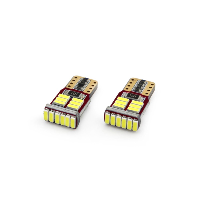 T10 W5W 12V 2,2W LED CAN-BUS 18xSMD4014 ΛΕΥΚΟ 5600K 12x23mm 2ΤΕΜ. - Amio - 01286/AM T10 W5W 12V 2,2W LED CAN-BUS 18xSMD4014 ΛΕΥΚΟ 5600K 12x23mm 2ΤΕΜ. - Amio - 01286/AM