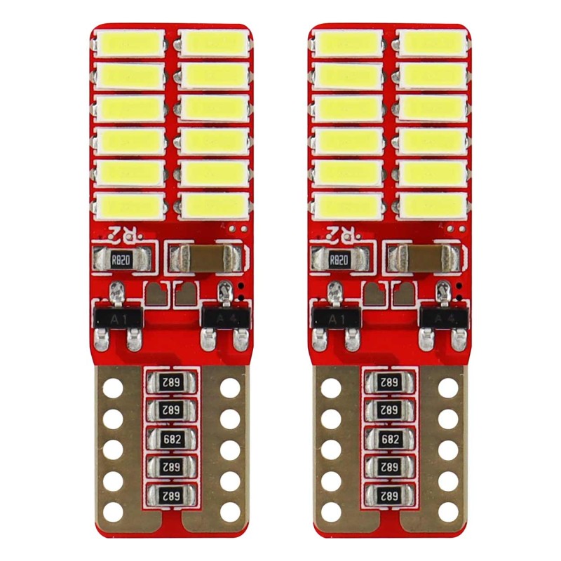 T10 W5W 12V W2,1x9,5d ΛΕΥΚΟ 5.600K 24SMDx4014 (ΚΑΡΦΩΤΟ - CAN-BUS) 2ΤΕΜ. - Amio - 01287/AM T10 W5W 12V W2,1x9,5d ΛΕΥΚΟ 5.600K 24SMDx4014 (ΚΑΡΦΩΤΟ - CAN-BUS) 2ΤΕΜ. - Amio - 01287/AM