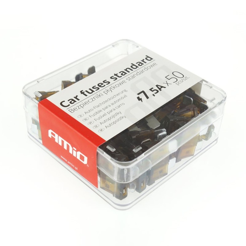 ΑΣΦΑΛΕΙΕΣ STANDARD 7.5A AMiO - 50 ΤΕΜ. ΚΟΥΤΙ - Amio - 01333/AM ΑΣΦΑΛΕΙΕΣ STANDARD 7.5A AMiO - 50 ΤΕΜ. ΚΟΥΤΙ - Amio - 01333/AM