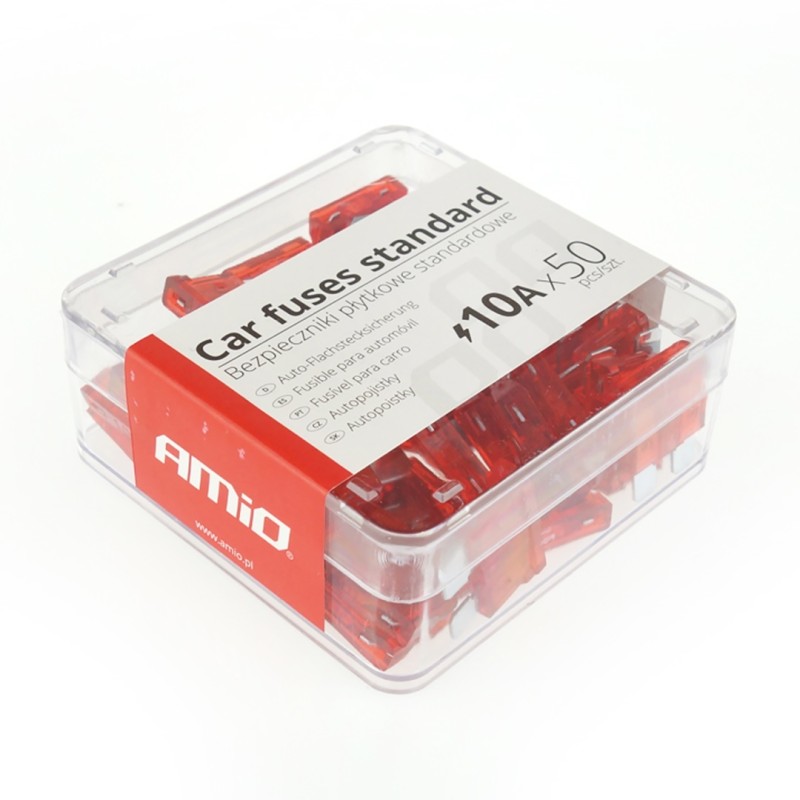 ΑΣΦΑΛΕΙΕΣ STANDARD 10A AMiO - 50 ΤΕΜ. ΚΟΥΤΙ - Amio - 01334/AM ΑΣΦΑΛΕΙΕΣ STANDARD 10A AMiO - 50 ΤΕΜ. ΚΟΥΤΙ - Amio - 01334/AM