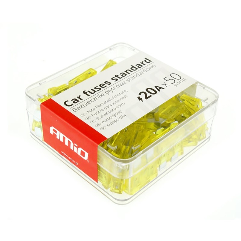 ΑΣΦΑΛΕΙΕΣ STANDARD 20A AMiO - 50 ΤΕΜ. ΚΟΥΤΙ - Amio - 01336/AM ΑΣΦΑΛΕΙΕΣ STANDARD 20A AMiO - 50 ΤΕΜ. ΚΟΥΤΙ - Amio - 01336/AM