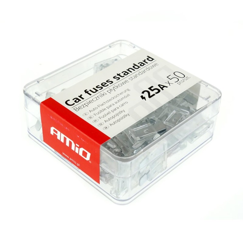 ΑΣΦΑΛΕΙΕΣ STANDARD 25A AMiO - 50 ΤΕΜ. ΚΟΥΤΙ - Amio - 01337/AM ΑΣΦΑΛΕΙΕΣ STANDARD 25A AMiO - 50 ΤΕΜ. ΚΟΥΤΙ - Amio - 01337/AM