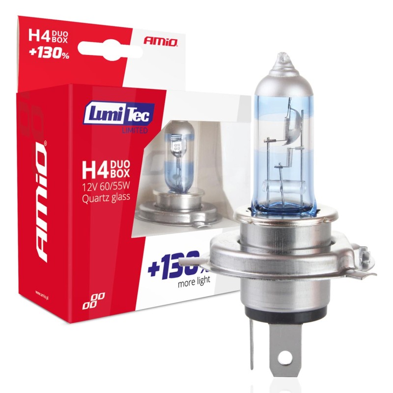 H4 12V 60/55W P43t LUMITEC LIMITED +130% UP TO 40m AMIO - 2 ΤΕΜ. - Amio - 01405/AM H4 12V 60/55W P43t LUMITEC LIMITED +130% UP TO 40m AMIO - 2 ΤΕΜ. - Amio - 01405/AM