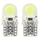 T10 W5W 12V W2,1x9,5d ΛΕΥΚΟ 5.600K 1xCOB LED ΣΙΛΙΚΟΝΗΣ(ΚΑΡΦΩΤΟ) 2ΤΕΜ. - Amio - 01441/AM