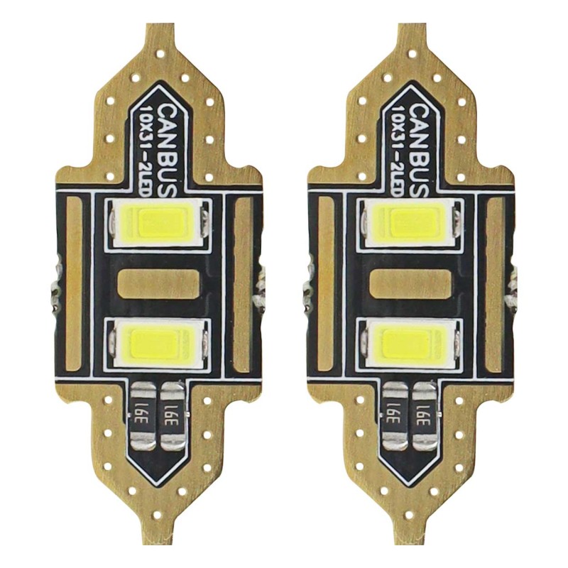 ΛΑΜΠΑΚΙΑ ΠΛΑΦΟΝΙΕΡΑΣ 31mm 12V 5.600K 2xSMD 5730 LED AMIO - 2 ΤΕΜ. - Amio - 01448/AM ΛΑΜΠΑΚΙΑ ΠΛΑΦΟΝΙΕΡΑΣ 31mm 12V 5.600K 2xSMD 5730 LED AMIO - 2 ΤΕΜ. - Amio - 01448/AM