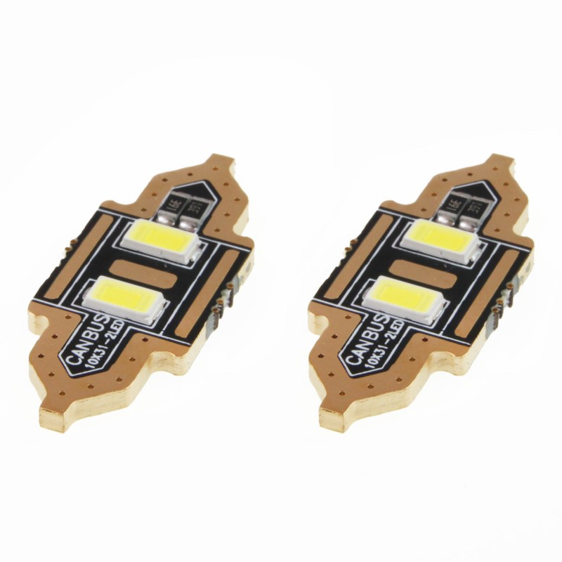 ΛΑΜΠΑΚΙΑ ΠΛΑΦΟΝΙΕΡΑΣ 31mm 12V 5.600K 2xSMD 5730 LED AMIO - 2 ΤΕΜ. - Amio - 01448/AM ΛΑΜΠΑΚΙΑ ΠΛΑΦΟΝΙΕΡΑΣ 31mm 12V 5.600K 2xSMD 5730 LED AMIO - 2 ΤΕΜ. - Amio - 01448/AM
