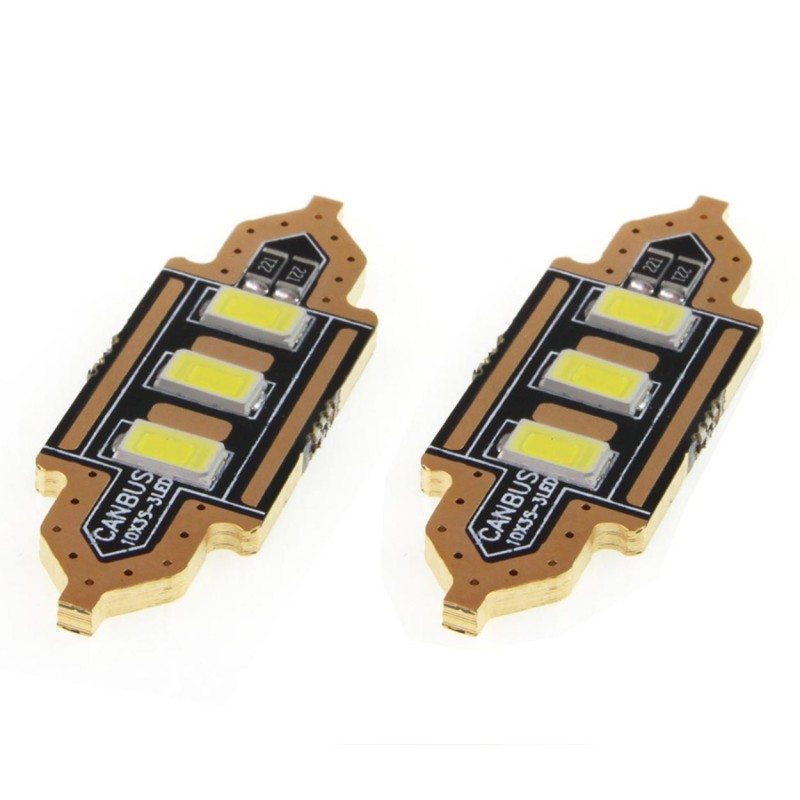 ΛΑΜΠΑΚΙΑ ΠΛΑΦΟΝΙΕΡΑΣ 39mm 12V 5.600K 3xSMD 5730 LED AMIO - 2 ΤΕΜ. - Amio - 01450/AM ΛΑΜΠΑΚΙΑ ΠΛΑΦΟΝΙΕΡΑΣ 39mm 12V 5.600K 3xSMD 5730 LED AMIO - 2 ΤΕΜ. - Amio - 01450/AM