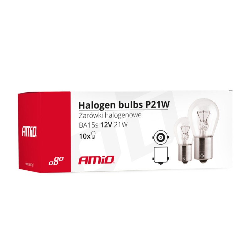 ΛΑΜΠΑΚΙΑ ΜΟΝΟΠΟΛΙΚΑ ΑΛΟΓΟΝΟΥ P21W 12V 21W BA15s ΣΕ ΚΟΥΤΙ ΑMiO - 10 TEM. - Amio - 01491/AM ΛΑΜΠΑΚΙΑ ΜΟΝΟΠΟΛΙΚΑ ΑΛΟΓΟΝΟΥ P21W 12V 21W BA15s ΣΕ ΚΟΥΤΙ ΑMiO - 10 TEM. - Amio - 01491/AM