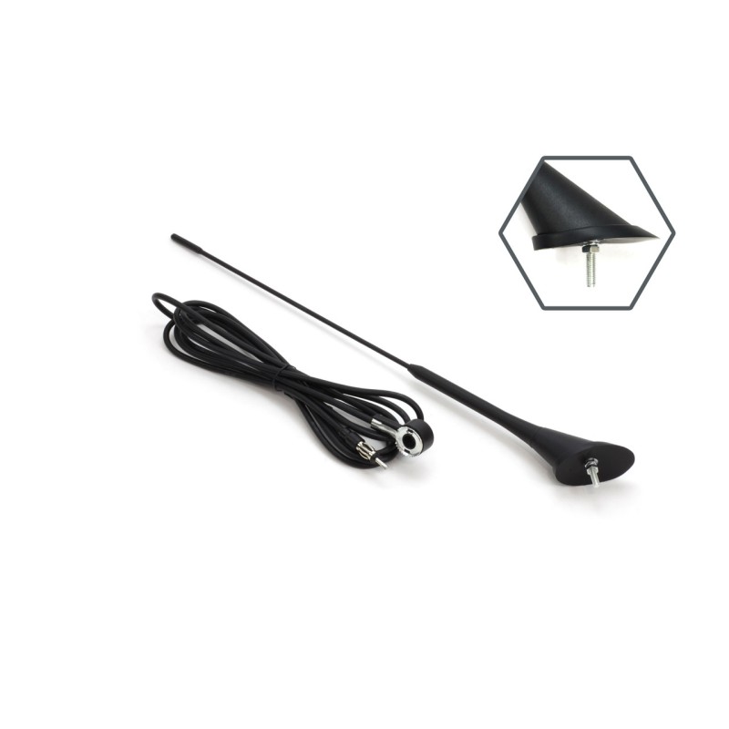 ΚΕΡΑΙΑ ΟΡΟΦΗΣ ΜΑΥΡΗ 40cm Φ5mm ΜΕ ΚΑΛΩΔΙΟ 3m - Amio - 01507/AM ΚΕΡΑΙΑ ΟΡΟΦΗΣ ΜΑΥΡΗ 40cm Φ5mm ΜΕ ΚΑΛΩΔΙΟ 3m - Amio - 01507/AM