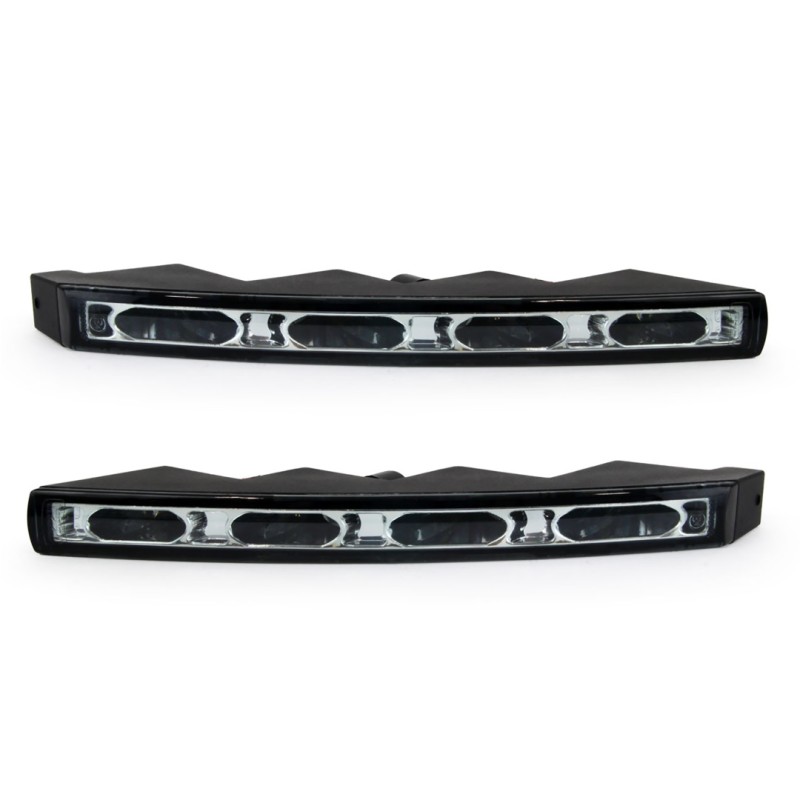 ΦΩΤΑ ΗΜΕΡΑΣ DRL 12/24V 12W 8LED(1,5W ANA LED) 1200Lm 170x22x60mm 2ΤΕΜ - Amio - 01526/AM