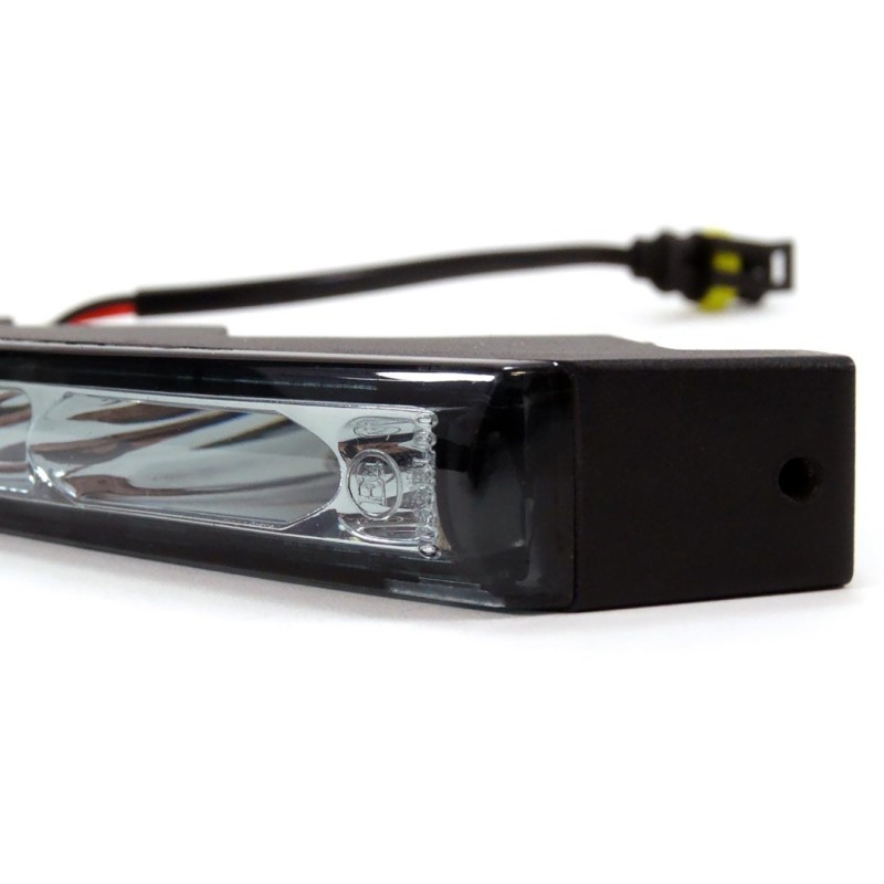 ΦΩΤΑ ΗΜΕΡΑΣ DRL 12/24V 12W 8LED(1,5W ANA LED) 1200Lm 170x22x60mm 2ΤΕΜ - Amio - 01526/AM