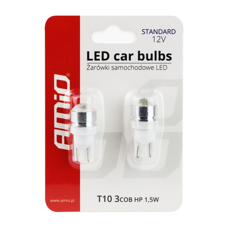 T10 W5W 12V W2,1x9,5d ΛΕΥΚΟ 5.600K 1SMD HP (ΚΑΡΦΩΤΟ) 2ΤΕΜ. - Amio - 01624/AM T10 W5W 12V W2,1x9,5d ΛΕΥΚΟ 5.600K 1SMD HP (ΚΑΡΦΩΤΟ) 2ΤΕΜ. - Amio - 01624/AM