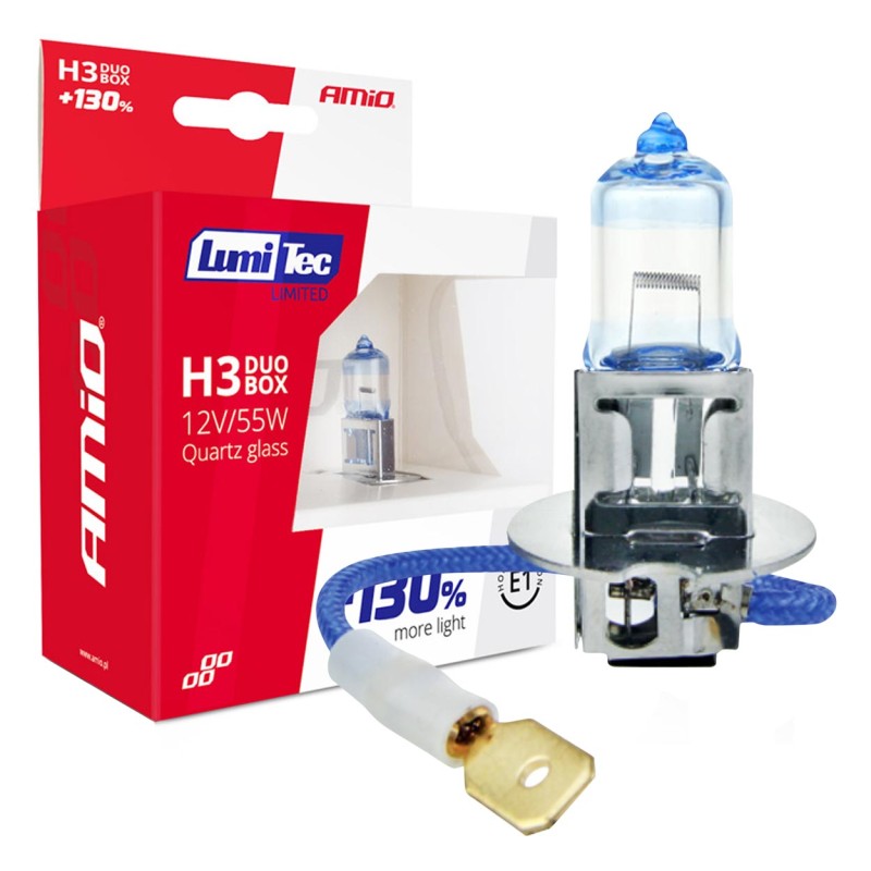H3 12V 55W PK22s LUMITEC LIMITED +130% UP TO 40m AMIO - 2 ΤΕΜ. - Amio - 02102/AM H3 12V 55W PK22s LUMITEC LIMITED +130% UP TO 40m AMIO - 2 ΤΕΜ. - Amio - 02102/AM