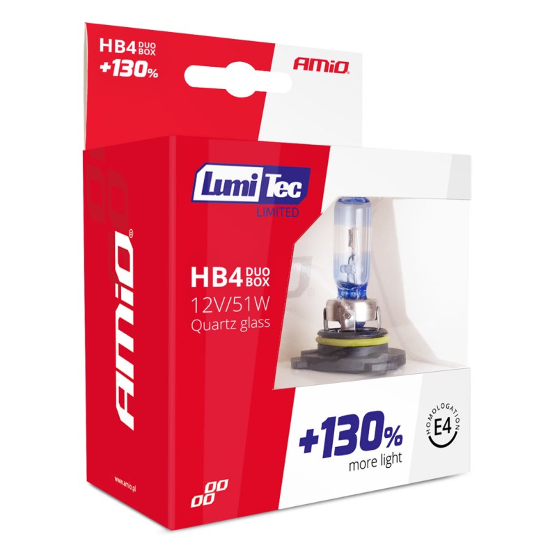 HB4 9006 12V 51W LUMITEC LIMITED +130% UP TO 40m AMIO - 2 ΤΕΜ. - Amio - 02104/AM HB4 9006 12V 51W LUMITEC LIMITED +130% UP TO 40m AMIO - 2 ΤΕΜ. - Amio - 02104/AM