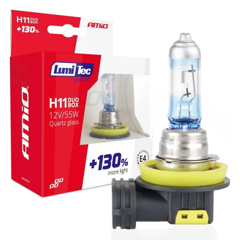 H11 12V 55W PGJ19-2 LUMITEC LIMITED +130% UP TO 40m AMIO - 2 ΤΕΜ. - Amio - 02105/AM H11 12V 55W PGJ19-2 LUMITEC LIMITED +130% UP TO 40m AMIO - 2 ΤΕΜ. - Amio - 02105/AM