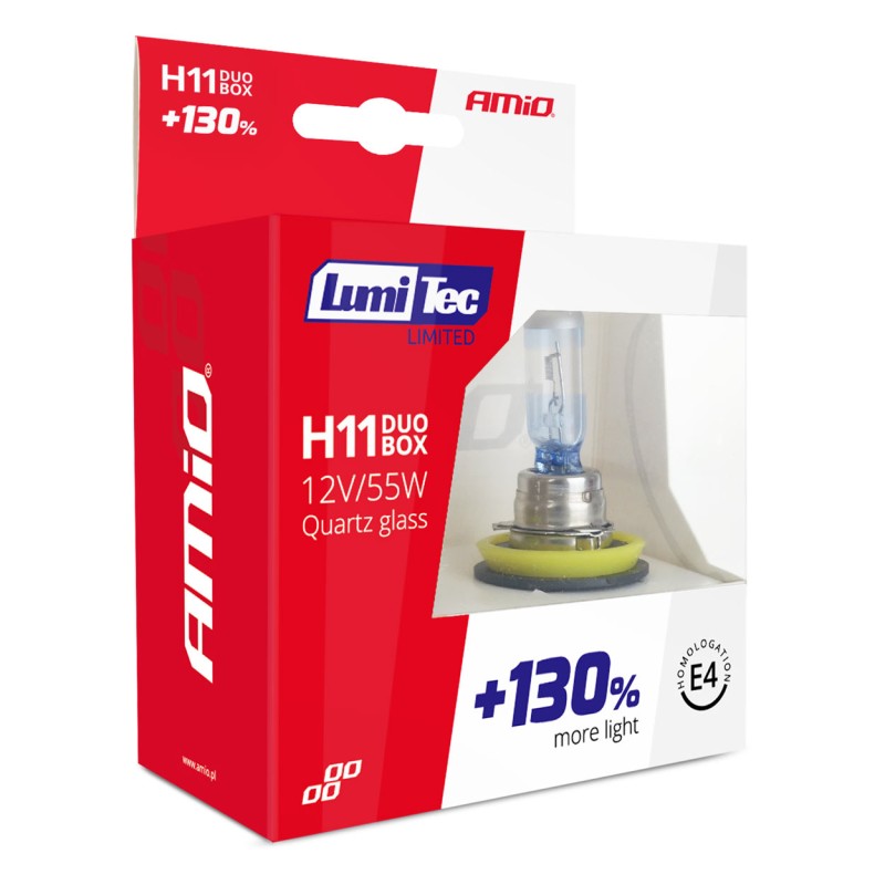 H11 12V 55W PGJ19-2 LUMITEC LIMITED +130% UP TO 40m AMIO - 2 ΤΕΜ. - Amio - 02105/AM H11 12V 55W PGJ19-2 LUMITEC LIMITED +130% UP TO 40m AMIO - 2 ΤΕΜ. - Amio - 02105/AM