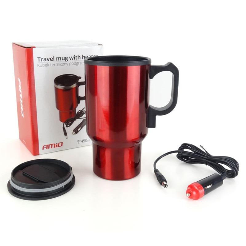 ΚΟΥΠΑ ΝΕΡΟΥ 450ml 12V ΜΕΓ.ΘΕΡΜΟΚΡΑΣΙΑ 60C ΜΕ ΚΑΛΩΔΙΟ ΑΝΑΠΤΗΡΑ 1,2m AMiO - 1 ΤΕΜ. - Amio - 02177/AM