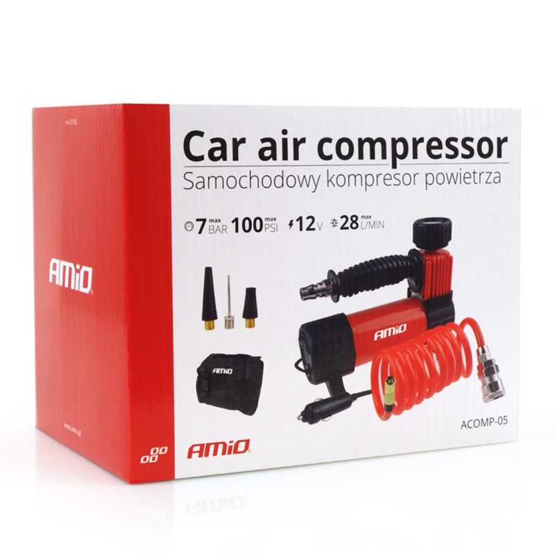 ΚΟΜΠΡΕΣΕΡ ΑΕΡΑ ΕΛΑΣΤΙΚΩΝ ΜΕΤΑΛΛΙΚΟ ACOMP-05 12V 100psi 7bar 28l/min ΜΕ ΦΙΣ ΑΝΑΠΤΗΡΑ ΚΑΙΚΑΛΩΔΙΟ 300cm AMiO - 1 ΤΕΜ. - Amio - 02179/AM ΚΟΜΠΡΕΣΕΡ ΑΕΡΑ ΕΛΑΣΤΙΚΩΝ ΜΕΤΑΛΛΙΚΟ ACOMP-05 12V 100psi 7bar 28l/min ΜΕ ΦΙΣ ΑΝΑΠΤΗΡΑ ΚΑΙΚΑΛΩΔΙΟ 300cm AMiO - 1 ΤΕΜ. - Amio - 02179/AM