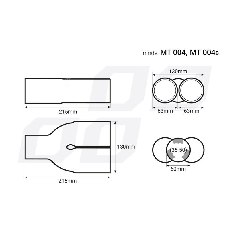 ΑΚΡΟ ΕΞΑΤΜΙΣΗΣ ΔΙΠΛΗ ΑΠΟΛΗΞΗ ΜΑΥΡΟ 130x215mm Φ35>50mm - Amio - 02194/AM ΑΚΡΟ ΕΞΑΤΜΙΣΗΣ ΔΙΠΛΗ ΑΠΟΛΗΞΗ ΜΑΥΡΟ 130x215mm Φ35>50mm - Amio - 02194/AM
