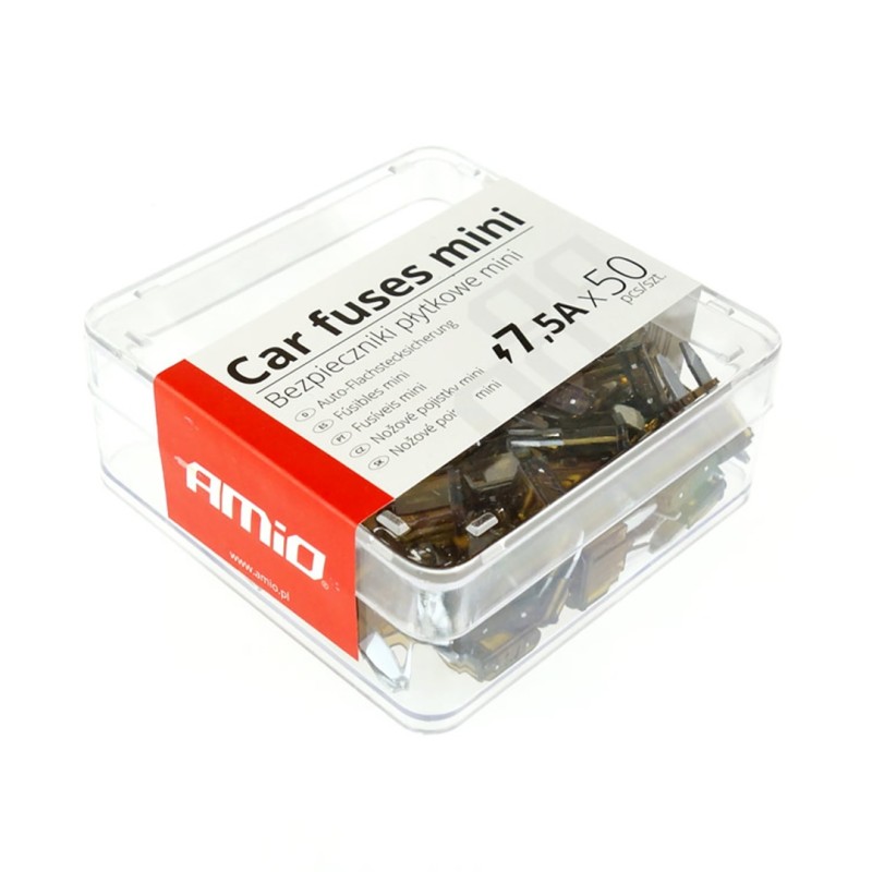 ΑΣΦΑΛΕΙΕΣ MINI 7.5A AMiO - ΚΟΥΤΙ 50 ΤΕΜ. - Amio - 02218/AM ΑΣΦΑΛΕΙΕΣ MINI 7.5A AMiO - ΚΟΥΤΙ 50 ΤΕΜ. - Amio - 02218/AM