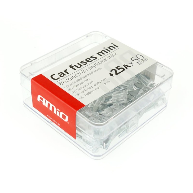 ΑΣΦΑΛΕΙΕΣ MINI 25A AMiO - ΚΟΥΤΙ 50 ΤΕΜ. - Amio - 02222/AM ΑΣΦΑΛΕΙΕΣ MINI 25A AMiO - ΚΟΥΤΙ 50 ΤΕΜ. - Amio - 02222/AM