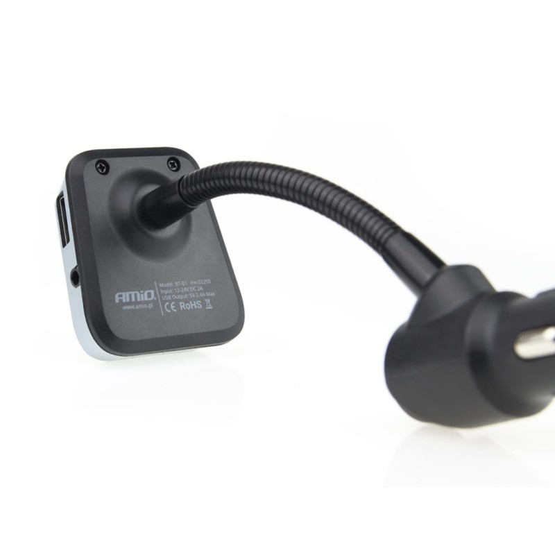 FM TRANSMITTER ΑΝΑΜΕΤΑΔΟΤΗΣ ΑΝΑΠΤΗΡΑ BT-01 12/24V ΜΕ ΦΟΡΤΙΣΤΗ USB 2,4A AMiO - 1 ΤΕΜ. - Amio - 02250/AM