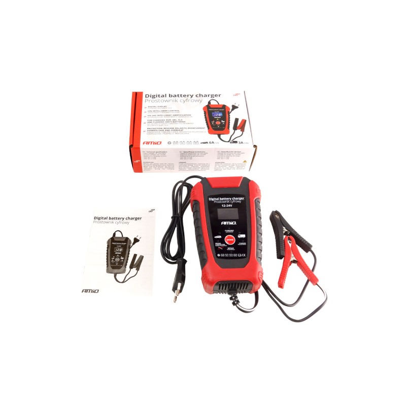 ΦΟΡΤΙΣΤΗΣ ΜΠΑΤΑΡΙΑΣ ΨΗΦΙΑΚΟΣ 12/24V 6/3A - Amio - 02379/AM ΦΟΡΤΙΣΤΗΣ ΜΠΑΤΑΡΙΑΣ ΨΗΦΙΑΚΟΣ 12/24V 6/3A - Amio - 02379/AM