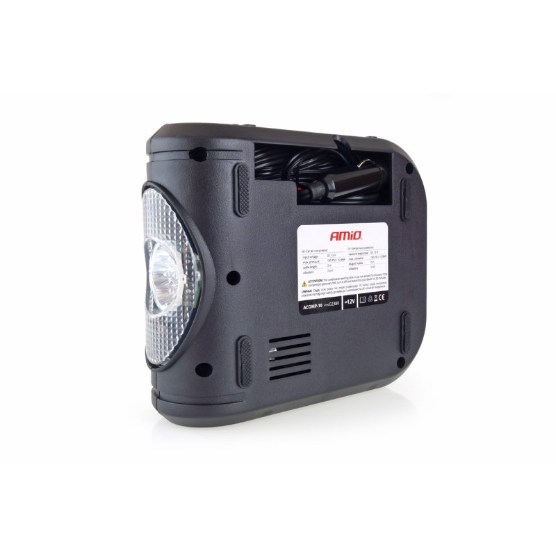 ΚΟΜΠΡΕΣΕΡ ΑΕΡΑ ΕΛΑΣΤΙΚΩΝ ΨΗΦΙΑΚΟ 12V 150psi 10bar ΜΕ LED ΦΑΚΟ & ΚΑΛΩΔΙΟ 300cm - Amio - 02380/AM ΚΟΜΠΡΕΣΕΡ ΑΕΡΑ ΕΛΑΣΤΙΚΩΝ ΨΗΦΙΑΚΟ 12V 150psi 10bar ΜΕ LED ΦΑΚΟ & ΚΑΛΩΔΙΟ 300cm - Amio - 02380/AM