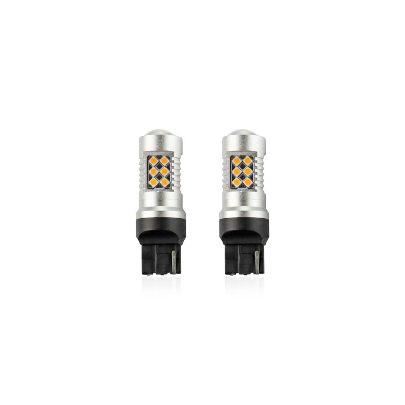 WY21W T20 12/24V 6,2W 800lm LED 24xSMD3030 CAN-BUS ΚΙΤΡΙΝΟ 18x56mm 2ΤΕΜ. - Amio - 02393/AM WY21W T20 12/24V 6,2W 800lm LED 24xSMD3030 CAN-BUS ΚΙΤΡΙΝΟ 18x56mm 2ΤΕΜ. - Amio - 02393/AM