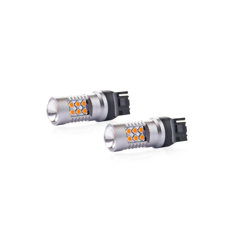 WY21W T20 12/24V 6,2W 800lm LED 24xSMD3030 CAN-BUS ΚΙΤΡΙΝΟ 18x56mm 2ΤΕΜ. - Amio - 02393/AM WY21W T20 12/24V 6,2W 800lm LED 24xSMD3030 CAN-BUS ΚΙΤΡΙΝΟ 18x56mm 2ΤΕΜ. - Amio - 02393/AM