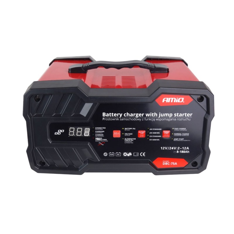 ΕΚΚΙΝΗΤΗΣ/ΦΟΡΤΙΣΤΗΣ ΜΠΑΤΑΡΙΑΣ 12/24V 12A (75Α START ENGINE) ΜΕ TESTER ΚΑΙ ΠΡΟΣΤΑΣΙΑ ΥΠΕΡΦΟΡΤΩΣΗΣ AMiO – 1 ΤΕΜ. - Amio - 02400/AM ΕΚΚΙΝΗΤΗΣ/ΦΟΡΤΙΣΤΗΣ ΜΠΑΤΑΡΙΑΣ 12/24V 12A (75Α START ENGINE) ΜΕ TESTER ΚΑΙ ΠΡΟΣΤΑΣΙΑ ΥΠΕΡΦΟΡΤΩΣΗΣ AMiO – 1 ΤΕΜ. - Amio - 02400/AM