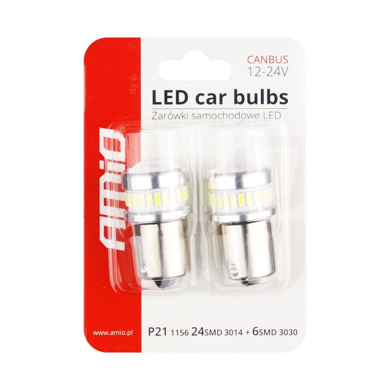 R5W/R10W 12/24V BA15s 24+6xSMD3030 CAN-BUS ΔΙΑΘΛΑΣΗΣ (ΜΟΝΟΠΟΛΙΚΟ/ΦΟΥΝΤΟΥΚΙ) LED ΑΜΙΟ - 2ΤΕΜ. - Amio - 02448/AM R5W/R10W 12/24V BA15s 24+6xSMD3030 CAN-BUS ΔΙΑΘΛΑΣΗΣ (ΜΟΝΟΠΟΛΙΚΟ/ΦΟΥΝΤΟΥΚΙ) LED ΑΜΙΟ - 2ΤΕΜ. - Amio - 02448/AM