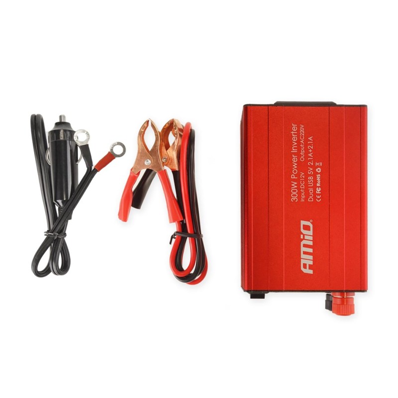 INVERTER 12-230V max300W-peak600W +2USB PI03 AMiO – 1 ΤΕΜ. - Amio - 02470/AM INVERTER 12-230V max300W-peak600W +2USB PI03 AMiO – 1 ΤΕΜ. - Amio - 02470/AM