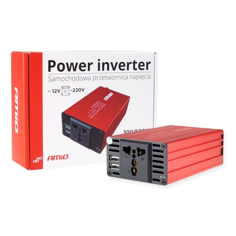 INVERTER 12-230V max300W-peak600W +2USB PI03 AMiO – 1 ΤΕΜ. - Amio - 02470/AM INVERTER 12-230V max300W-peak600W +2USB PI03 AMiO – 1 ΤΕΜ. - Amio - 02470/AM
