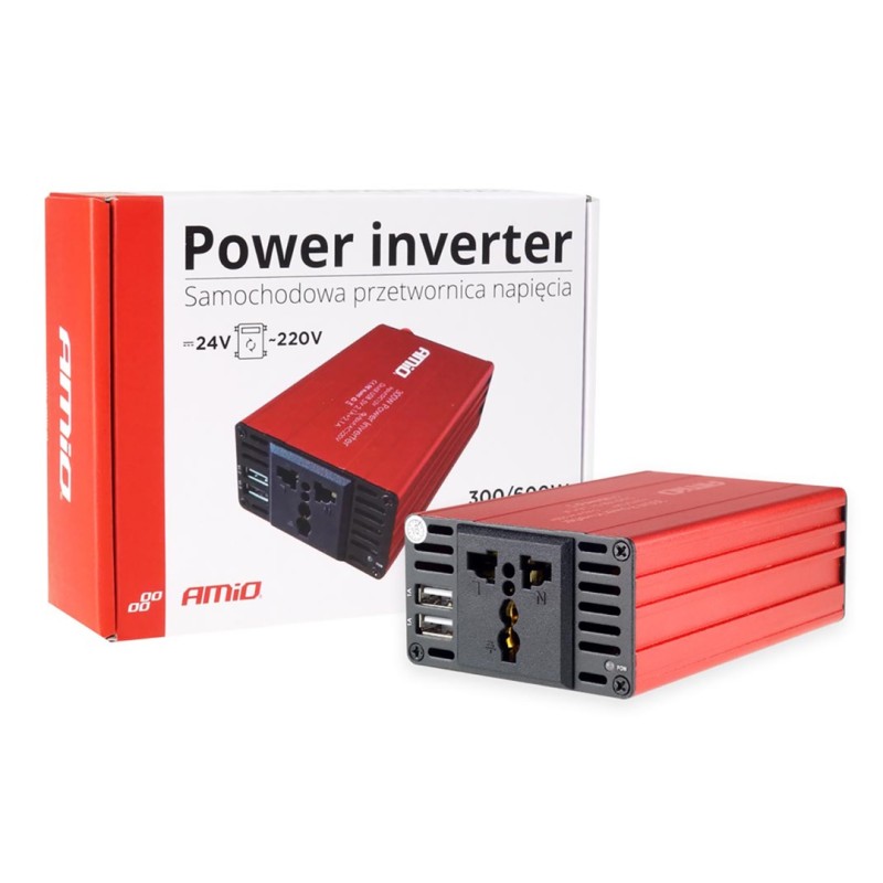 INVERTER 24-230V max300W-peak600W ME 2 USB AMiO – 1 ΤΕΜ. - Amio - 02471/AM INVERTER 24-230V max300W-peak600W ME 2 USB AMiO – 1 ΤΕΜ. - Amio - 02471/AM