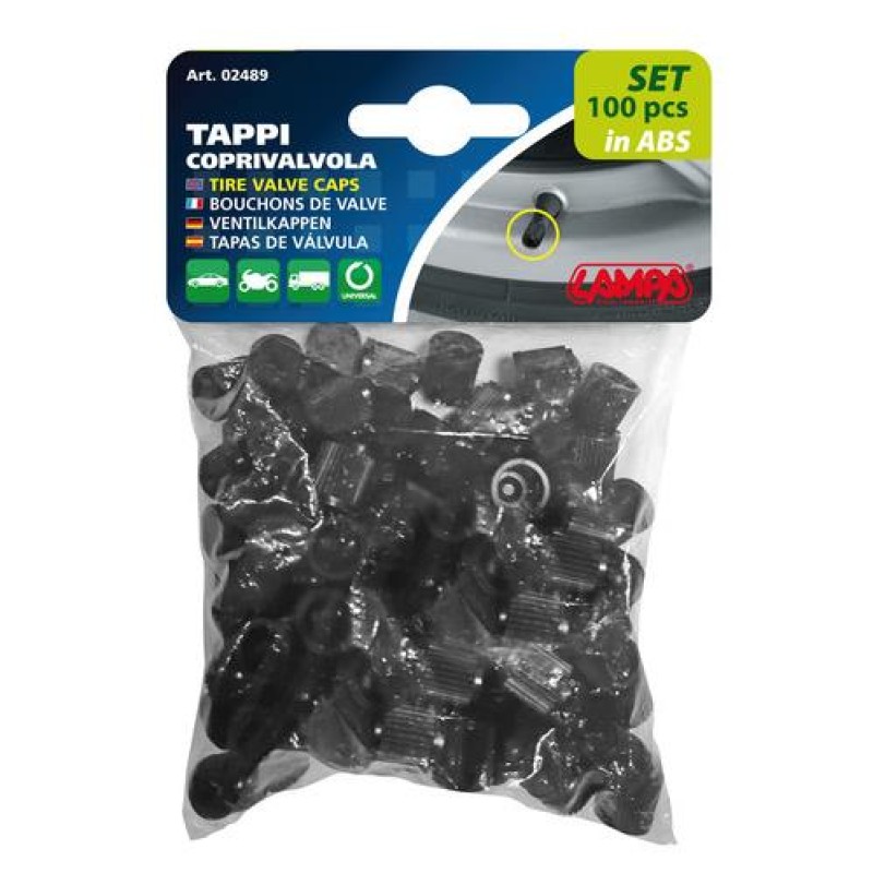 ΚΑΠΑΚΙΑ ΒΑΛΒΙΔΩΝ ΜΑΥΡΑ ΠΛΑΣΤΙΚΑ 100ΤΕΜ. - Lampa - L0248.9 ΚΑΠΑΚΙΑ ΒΑΛΒΙΔΩΝ ΜΑΥΡΑ ΠΛΑΣΤΙΚΑ 100ΤΕΜ. - Lampa - L0248.9