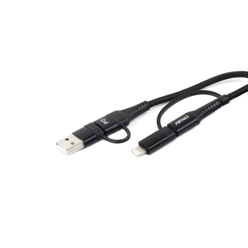ΚΑΛΩΔΙΟ ΦΟΡΤΙΣΗΣ ΚΑΙ ΣΥΓΧΡΟΝΙΣΜΟΥ USB C/USB C iOs/USB A 100cm FullLINK UC-15 AMIO - Amio - 02547/AM ΚΑΛΩΔΙΟ ΦΟΡΤΙΣΗΣ ΚΑΙ ΣΥΓΧΡΟΝΙΣΜΟΥ USB C/USB C iOs/USB A 100cm FullLINK UC-15 AMIO - Amio - 02547/AM