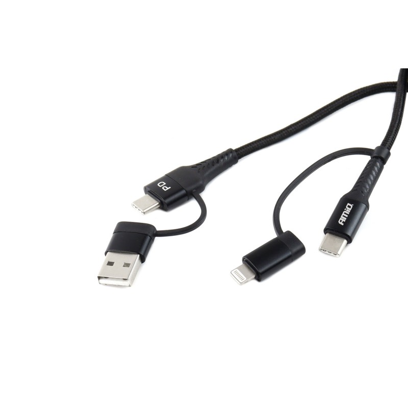ΚΑΛΩΔΙΟ ΦΟΡΤΙΣΗΣ ΚΑΙ ΣΥΓΧΡΟΝΙΣΜΟΥ USB C/USB C iOs/USB A 100cm FullLINK UC-15 AMIO - Amio - 02547/AM ΚΑΛΩΔΙΟ ΦΟΡΤΙΣΗΣ ΚΑΙ ΣΥΓΧΡΟΝΙΣΜΟΥ USB C/USB C iOs/USB A 100cm FullLINK UC-15 AMIO - Amio - 02547/AM