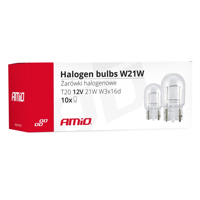 W21W (T20) 12V 21W W3x16d (ΚΑΡΦΩΤΟ ΑΚΑΛΥΚΟ) ΑΛΟΓΟΝΟΥ AMIO - 10 ΤΕΜ. - Amio - 02551/AM W21W (T20) 12V 21W W3x16d (ΚΑΡΦΩΤΟ ΑΚΑΛΥΚΟ) ΑΛΟΓΟΝΟΥ AMIO - 10 ΤΕΜ. - Amio - 02551/AM