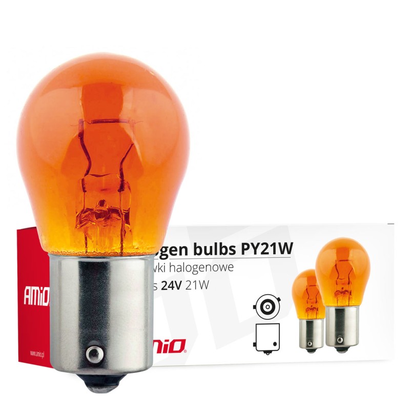 ΛΑΜΠΑΚΙΑ ΑΛΟΓΟΝΟΥ ΠΟΡΤΟΚΑΛΙ PY21W BAU15s 24V 21W ΣΕ ΚΟΥΤΙ AMIO - 10 Τεμ. - Amio - 02573/AM ΛΑΜΠΑΚΙΑ ΑΛΟΓΟΝΟΥ ΠΟΡΤΟΚΑΛΙ PY21W BAU15s 24V 21W ΣΕ ΚΟΥΤΙ AMIO - 10 Τεμ. - Amio - 02573/AM