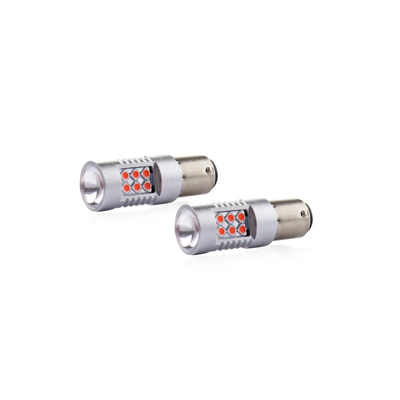 PR21/5W 12/24V 1,3/1,7W 6.000k LED 24xSMD3030 CAN-BUS ΚΟΚΚΙΝΟ 18x56mm 2ΤΕΜ. - Amio - 02579/AM PR21/5W 12/24V 1,3/1,7W 6.000k LED 24xSMD3030 CAN-BUS ΚΟΚΚΙΝΟ 18x56mm 2ΤΕΜ. - Amio - 02579/AM