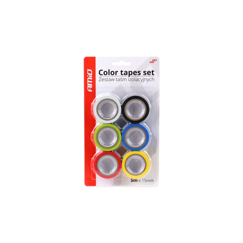 ΤΑΙΝΙΕΣ ΧΡΩΜΑΤΙΣΤΕΣ ΣΕΤ 6ΤΕΜ 15mm X 5m - Amio - 02609/AM ΤΑΙΝΙΕΣ ΧΡΩΜΑΤΙΣΤΕΣ ΣΕΤ 6ΤΕΜ 15mm X 5m - Amio - 02609/AM