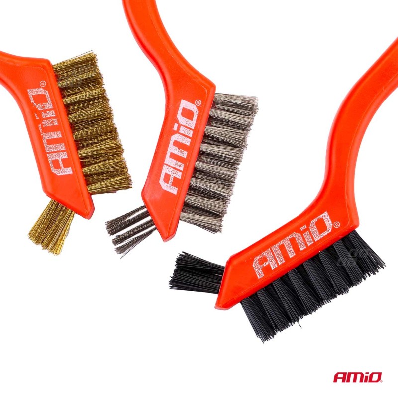 ΣΥΡΜΑΤΟΒΟΥΡΤΣΕΣ ΣΕΤ 3ΤΕΜ 180mm - Amio - 02827/AM ΣΥΡΜΑΤΟΒΟΥΡΤΣΕΣ ΣΕΤ 3ΤΕΜ 180mm - Amio - 02827/AM
